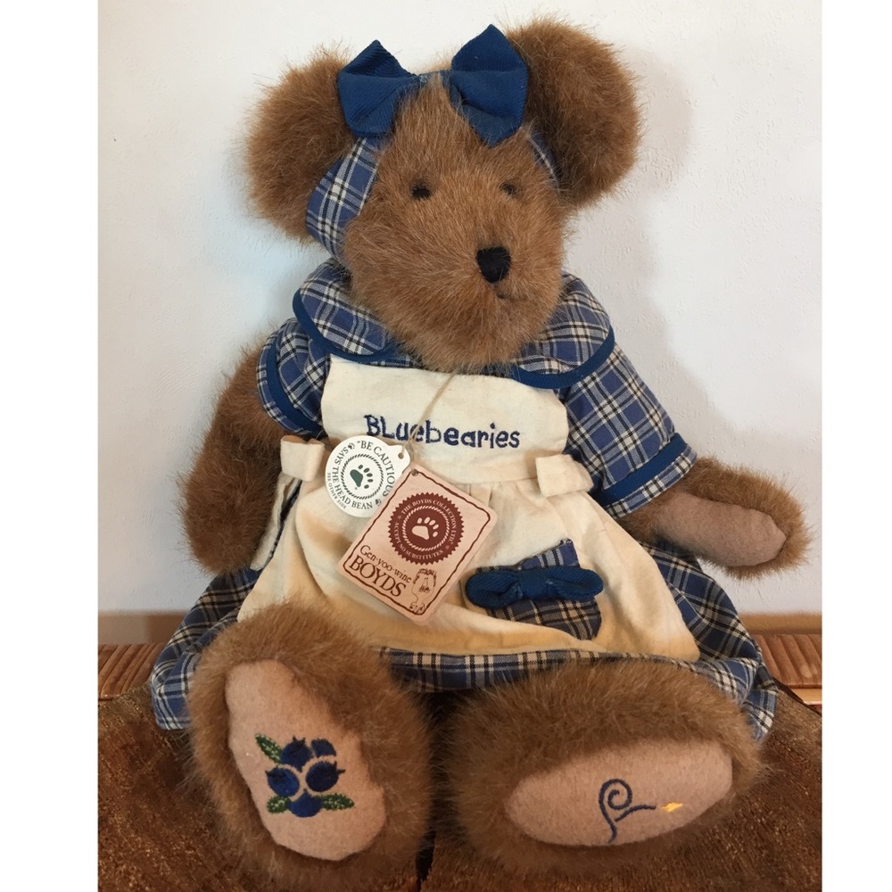 Boyds Muffin B Bluebeary Plush Bear
